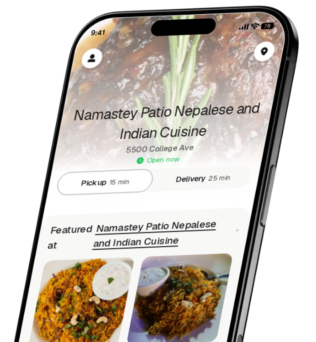 Namastey Patio Nepalese and Indian Cuisine app preview