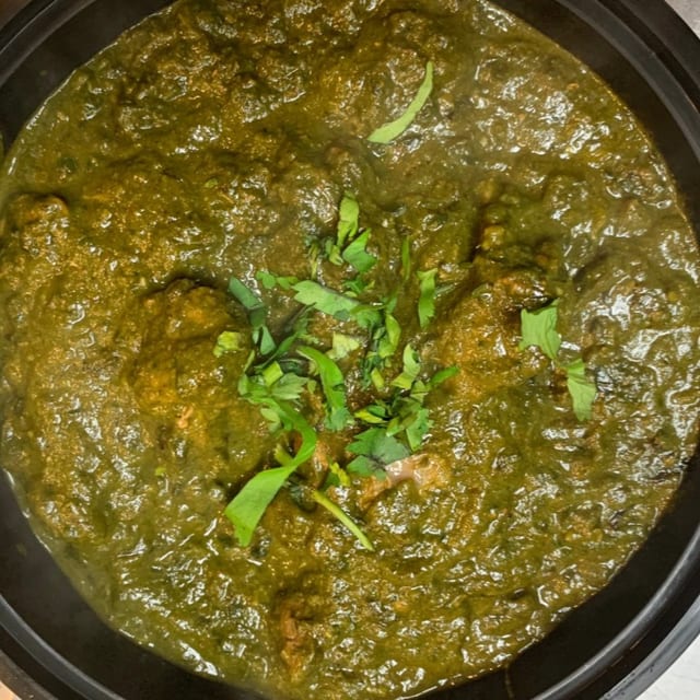 Lamb Saag (Spinach).